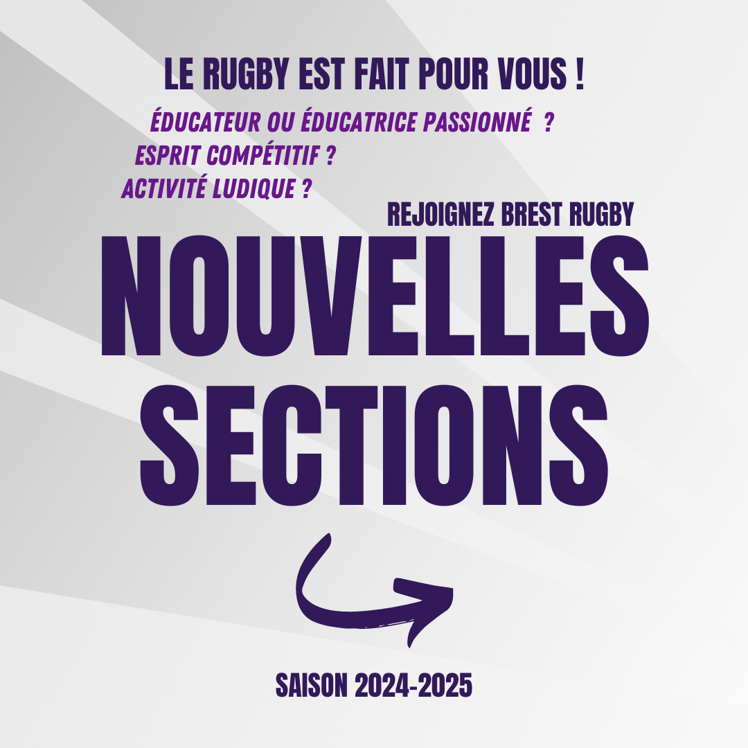 Nouvelles sections au club !