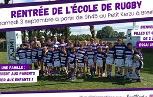 Reprise d'activité à l'école de rugby